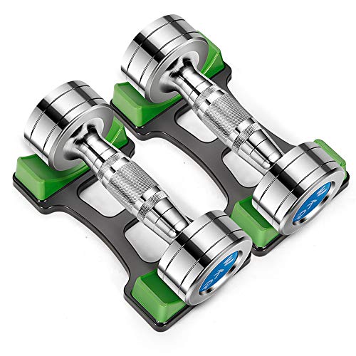 Steel Plating Dumbbells, Fitness Dumbbells Set, for Home Gym Work Out Training Suitable
