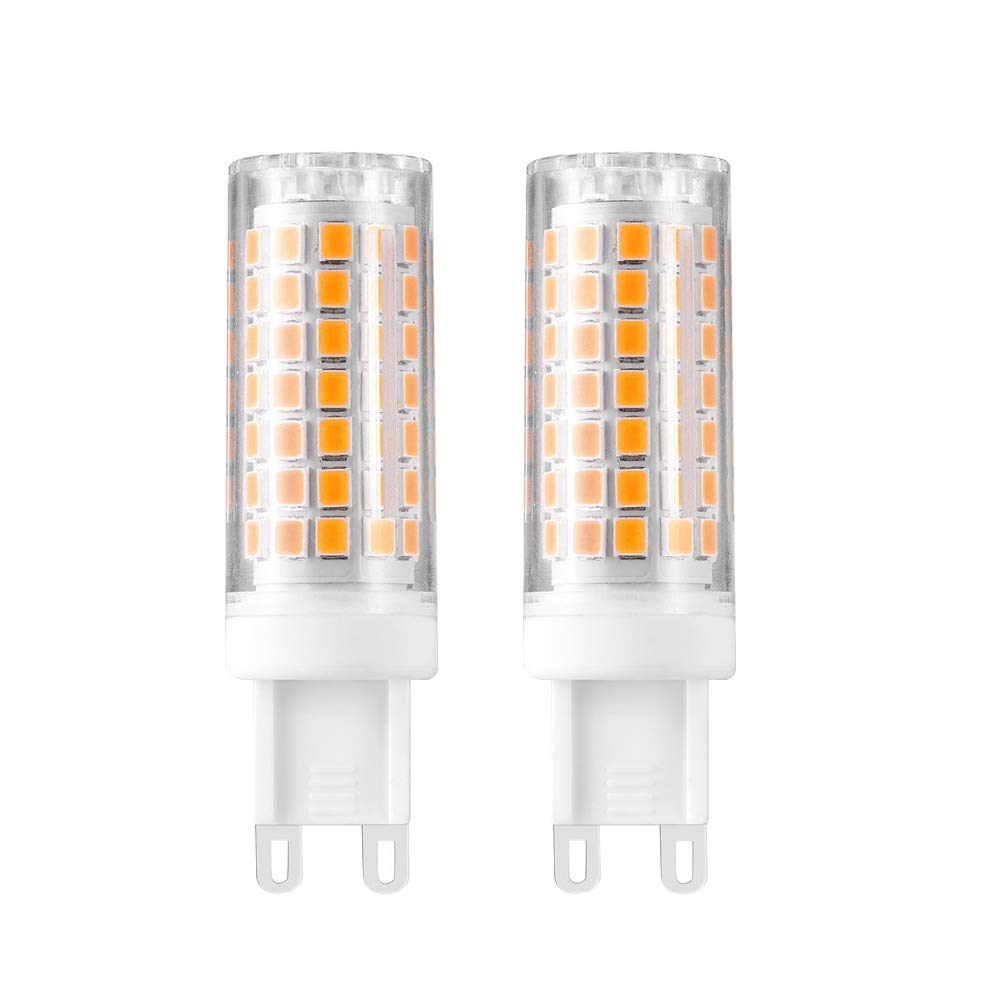 G9 LED Bulbs 7W (70W Halogen Equivalent),700LM Dimmable 360 Degree Omni Beam Angle, G9 LED Light Bulb Bi Pin Base ,Plug and Play ,for Home Lighting (Pack of2)(Warm White 3000K)