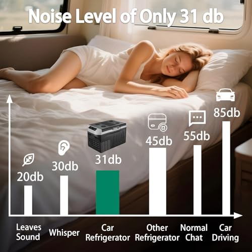 Portable Car Refrigerator Freezer Dual Zone