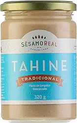 Tahine Tradicional Sésamo Real 350g – 100% Natural, Vegano e Sem Glúten | Pasta de Gergelim Descascado Rica em Proteínas e Cálcio Sésamo Real