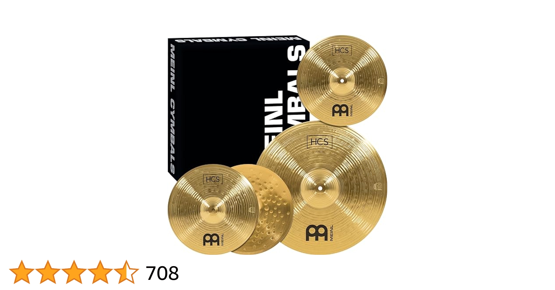 Amazon.com: Meinl Cymbal Set Box Pack with 14” Hihats, 18