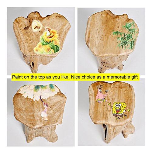 WELLAND-Tree-Stump-Stool-Live-Edge-Natural-Edge-Side-Table-Plant-Stand-Nightstand-Mushroom-Stool-14-Tall