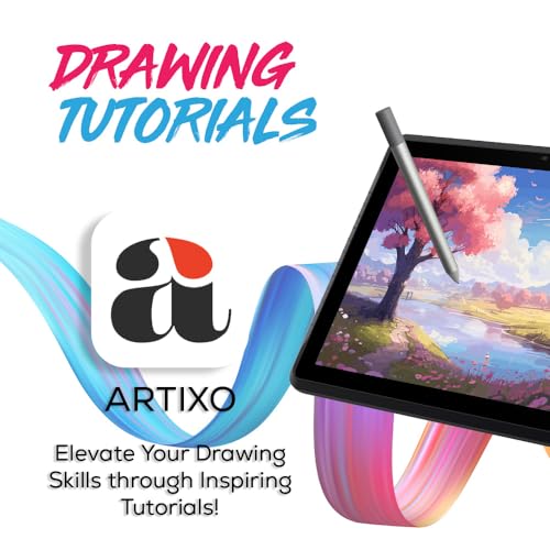 PicassoTab A12 Drawing Tablet • No Computer Needed • Large 12" Laminated 2K Screen • Lifetime PRO Drawing & Tutorials Apps • Stylus Pen • Android 14 • Standalone Graphics Tablet for Artists • A12