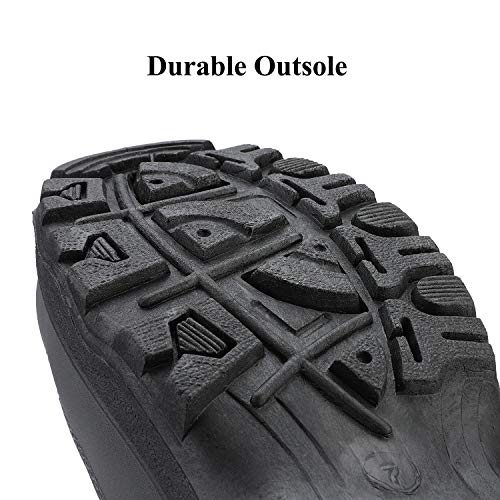 DREAM PAIRS Women's Warm Faux Fur Lined Mid-Calf Winter Snow Boots,Size 9,GREY,MAINE