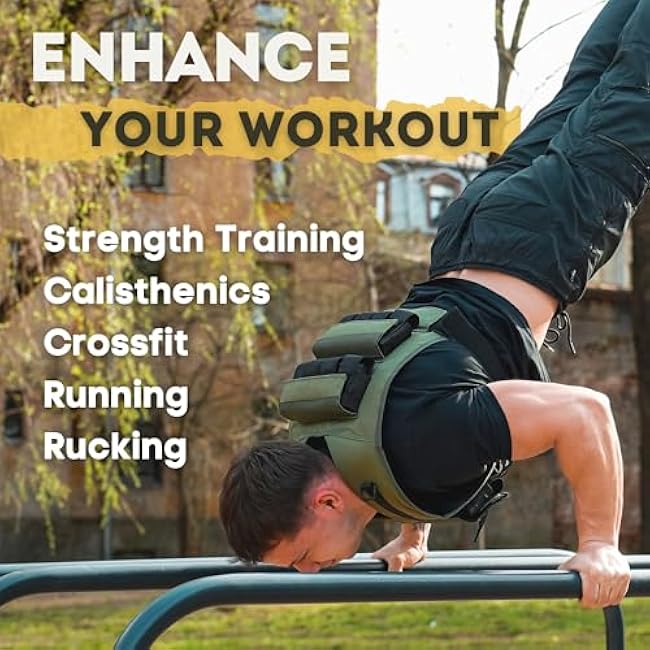 Polyfit (Warrior) Adjustable Weighted Vest - 25lb | 35lb | 45lb - Weight Vest with Adjustable Iron Weights for Men and Women for Workouts, Strength Training, Rucking