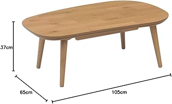Amazon.co.jp : 天然木 ビーンズ こたつ コタツテーブル 105 105×65