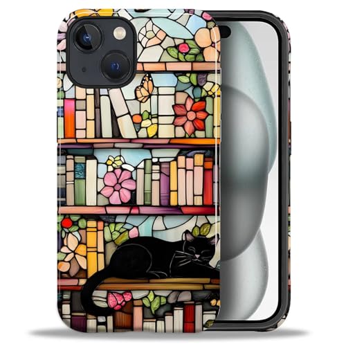 Coque iPhone 15 Plus antichoc évite les rayures motif chat mignon
