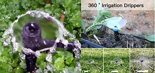 Image of DIY Crafts 12x, Stake, 5 inch inch Stake Round Sprinkler Nozzle Only for Patio Micro Flow Irrigation Nylon Cooling System Plastic Mist Nozzle Sprinkler Micro Bubbler Home Garden Lawn EMI (12x, Stake)