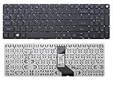 New US Black Laptop Keyboard (Without Frame) Replacement for Acer Aspire E15 E5-575 E5-575G E5-575-54FX E5-575G-55NW