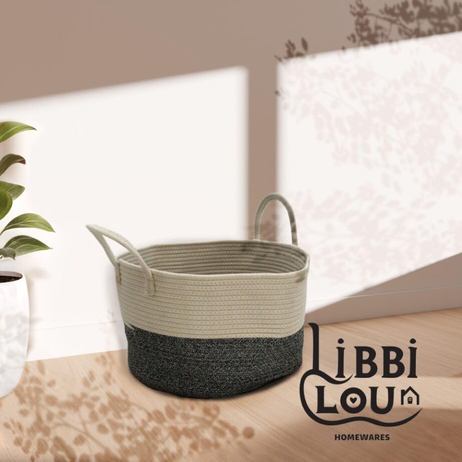 Panier à linge en corde de coton pliable pour linges et jouets
