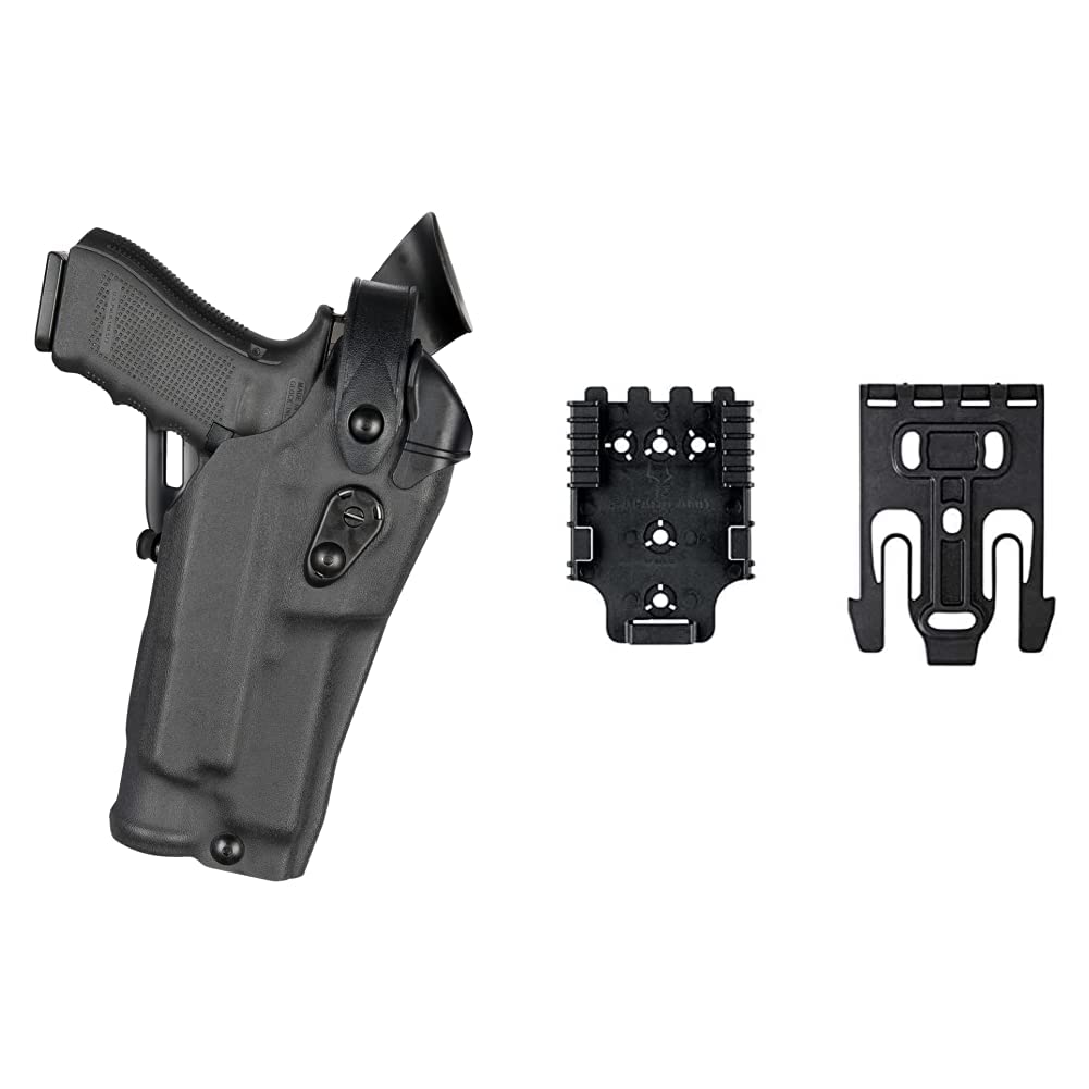 Safariland6360RDS Level Three Retention Duty Holster, Red Dot Sight Compatible, STX Plain Black, Right Hand, Fits: Glock 17/22 Streamlight TLR 2