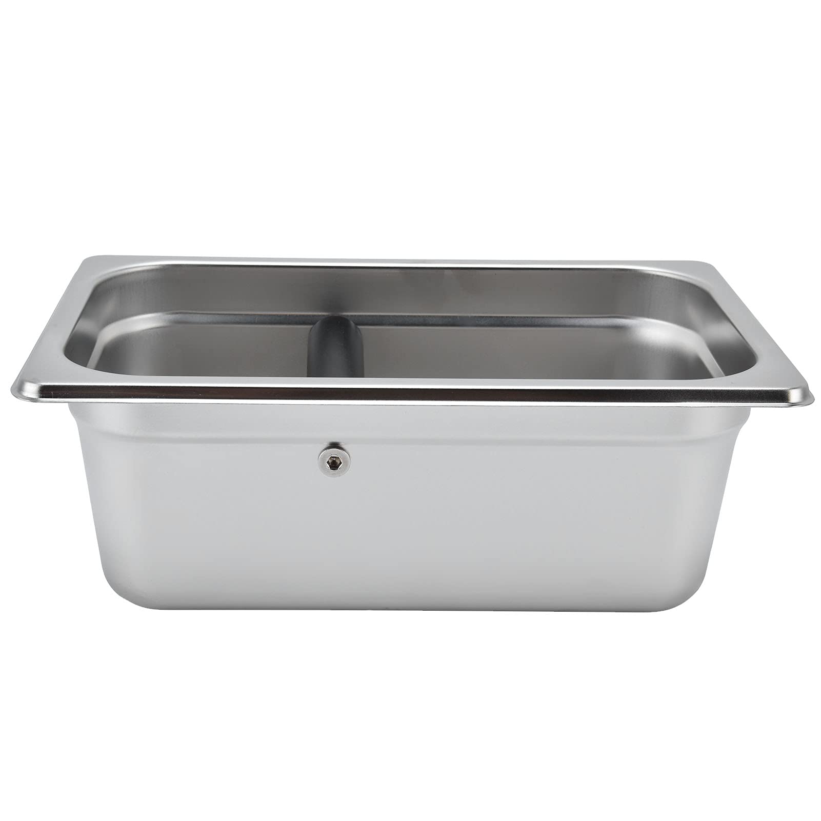 Recipiente para Posos de Café Cubo de Residuos Rectangular de Acero Inoxidable Gran Capacidad para Uso Doméstico