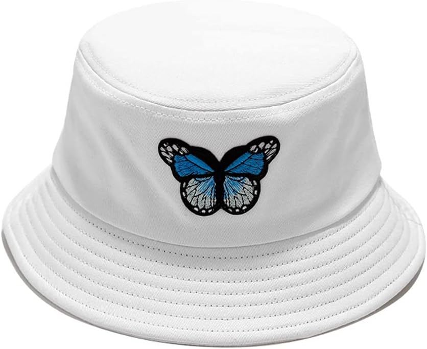 Butterfly Embroidered Bucket Hat Packable Fisherman Zambia Ubuy