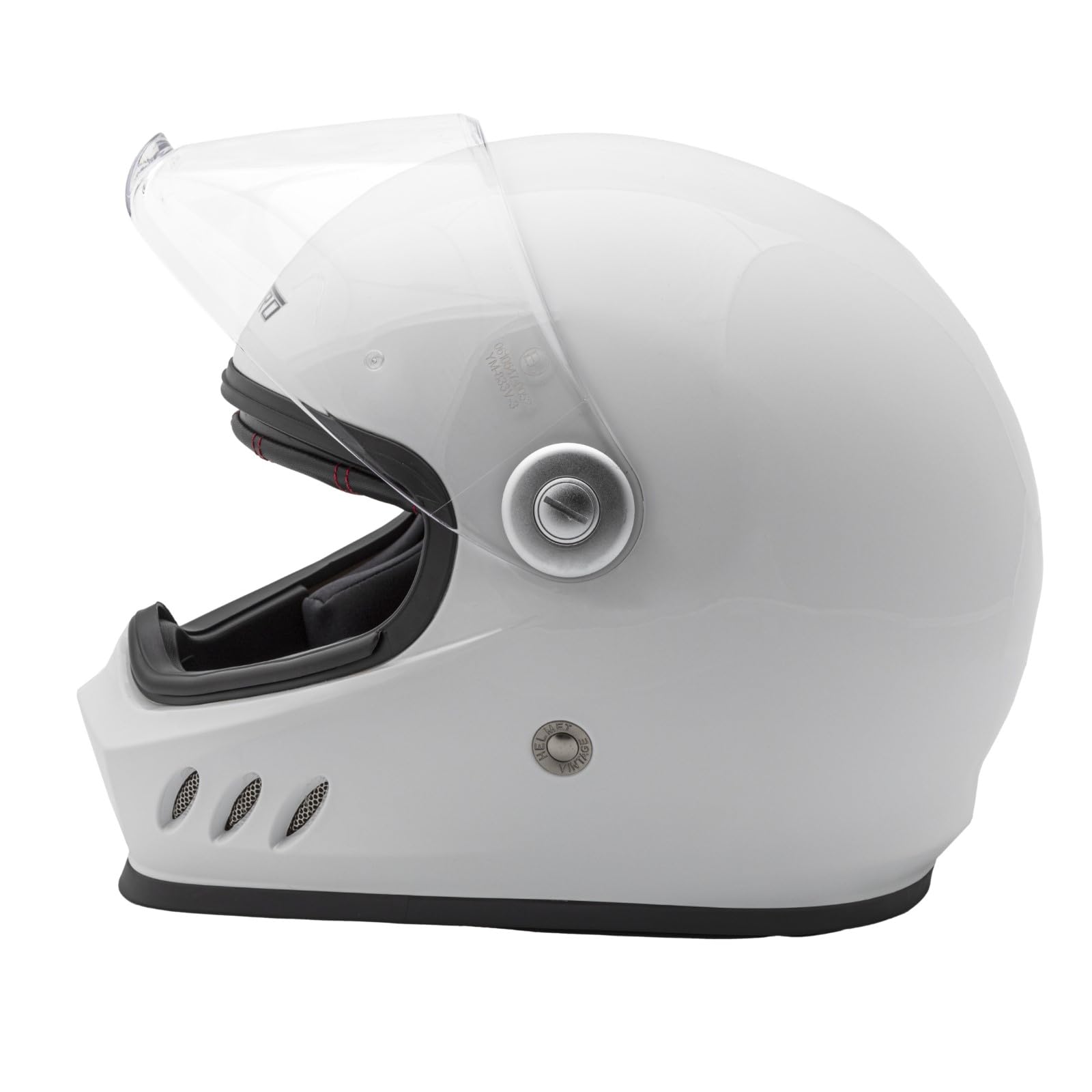 Casque Homologué Integral Moto Professionnel intégré Touring Blanc S