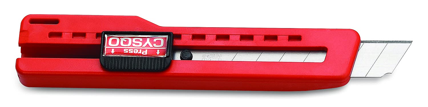 CYSQO Paper Cutter Stationary Item Standard Quality Knife 18mm (10 Pieces/Multi Color) Art Cutting Blade with Lock System_M04 1
