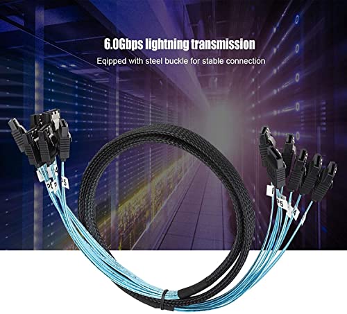 NAERSI® SATA3.0 High Speed 6Gbps Sata 6 SATA Cable SAS Cable for 6 Pieces 3 Ⅲ Sas Cable for Server HDD SDD Computer CD DVD Drivers (0.5 M) - Image 4