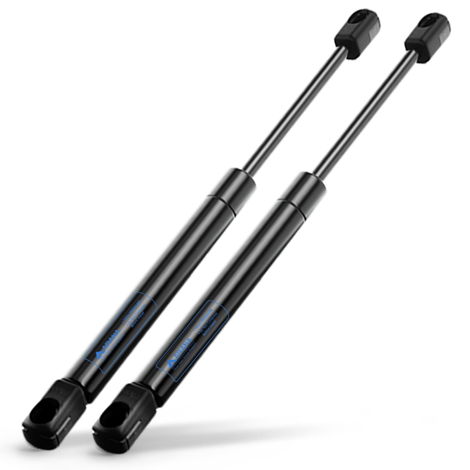 ARANA Gasdrukveer, 400 mm, 300 N, 31 kg, 2 stuks, gasdrukdemper, gasveer met hydraulische houder voor vuilnisbak, vloerluik, deksel, dakluik en doe -het-zelf toepassingen