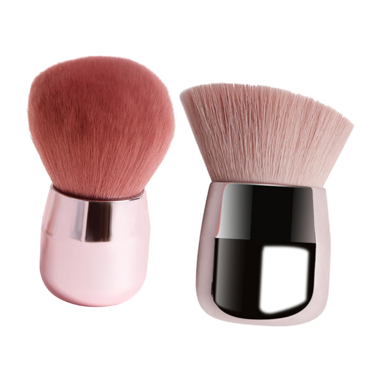 minkissy 6pezzi Pennelli Makeup Forma Di Fungo Di Pennelli Per Polvere e Blush Portatile Per Uso Quotidiano e Professionale Sintetica Per Look Naturale