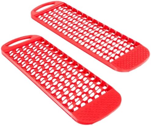 車用緊急対応セット メンテナンス用品 緊急対応用品 自動車用 脱出具 スタックラダー 悪路脱出 雪道 脱出 スノーヘルパー 2点セット スタックステップ 砂 泥 雪路の脱出 便利 携帯 軽量 タイヤ滑り止め マット レッド