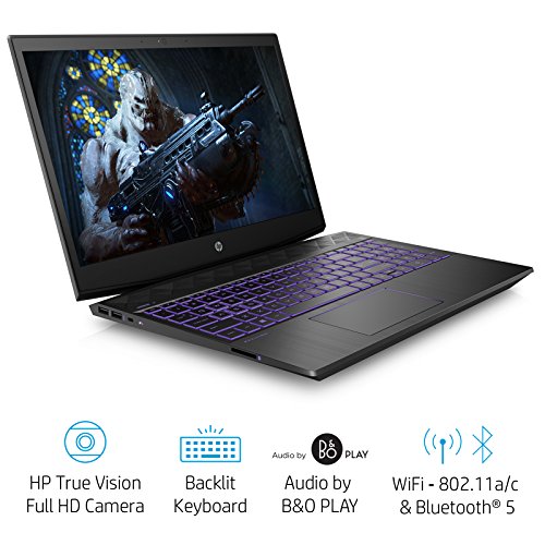 Image of HP Pavilion Gaming Core i7 8th Gen 15.6-inch FHD Gaming Laptop (8GB /16GB Optane /1TB HDD /Win 10 /MS Office /NVIDIA GTX 1050 4GB Graphics /Shadow Black /2.17kg), 15-cx0143tx