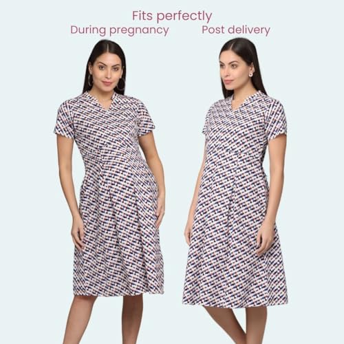 Image of Morph Maternity | Maternity Dresses for Women | Fits During Pregnancy & Post Pregnancy | Back Tie to Adjust