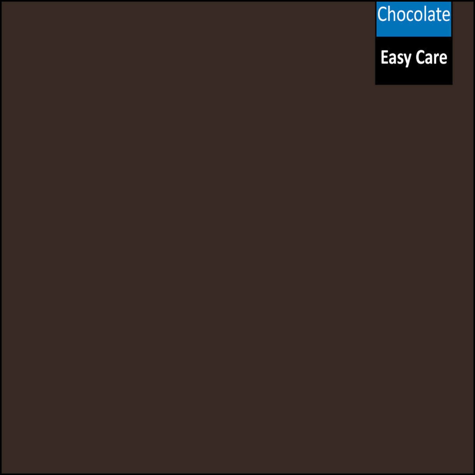 AR Latest Flat Bedsheet Plain Dyed Polycotton Smooth Fabric (Super King, Chocolate)