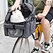 SBCWH Dog Bike Basket, 4 in 1 Foldable Dog Bike Carrier with Handlebar Adapter, Breathable Pet Backpack Carrier Cat Dog Bicycle Basket for Outdoor Cycling, Hiking, Travel