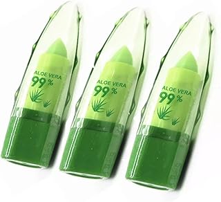 3 Packs Aloe Vera Lipstick, Long Lasting Nutritious Soothing Lip Balm, Aloe Vera Magic Temperature and PH Color Changing Nutritious Lip Balm, Nutritious Soothing Lip Balm, Lips Makeup Lip Gloss Set