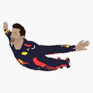 Flying Daniel Ricciardo Sticker Vinyl Bumper Sticker Decal Waterproof 5"