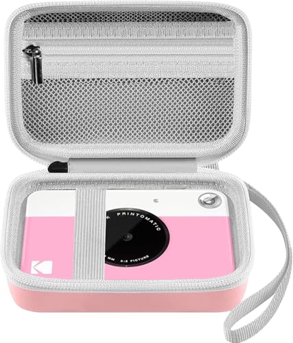Leayjeen Custodia per Fotocamera Digitale adatta per ZORNIK/AGFA PHOTO/Snap Touch & KODAK Printomatic/Smile, Design di protezione del guscio rigido in EVA (solo custodia protettiva) Rosa