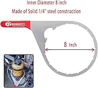 Vista 2 de Llave de filtro de combustible con tapa de collar/ventilación de 8 pulgadas 482017 para 482 483 485 487 488 y Shop Pro FXPInner de 8 pulgadas
