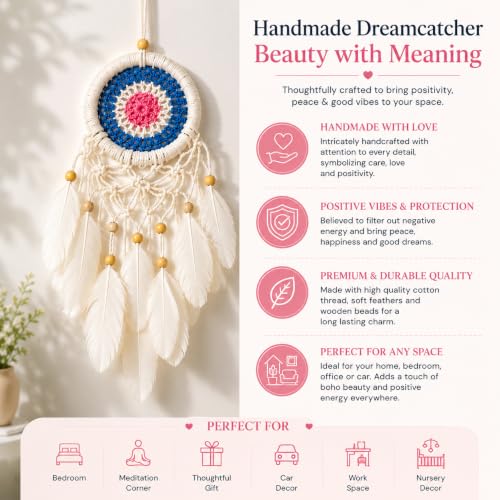 Image of Rarejoy Gift Hamper for Women Tulip Theme Mug Handmade Dreamcatcher Thoughtful Floral Greeting Card Journal Combo Pack of 4 Corporate Valentine Womens Birthday Anniversary Gift
