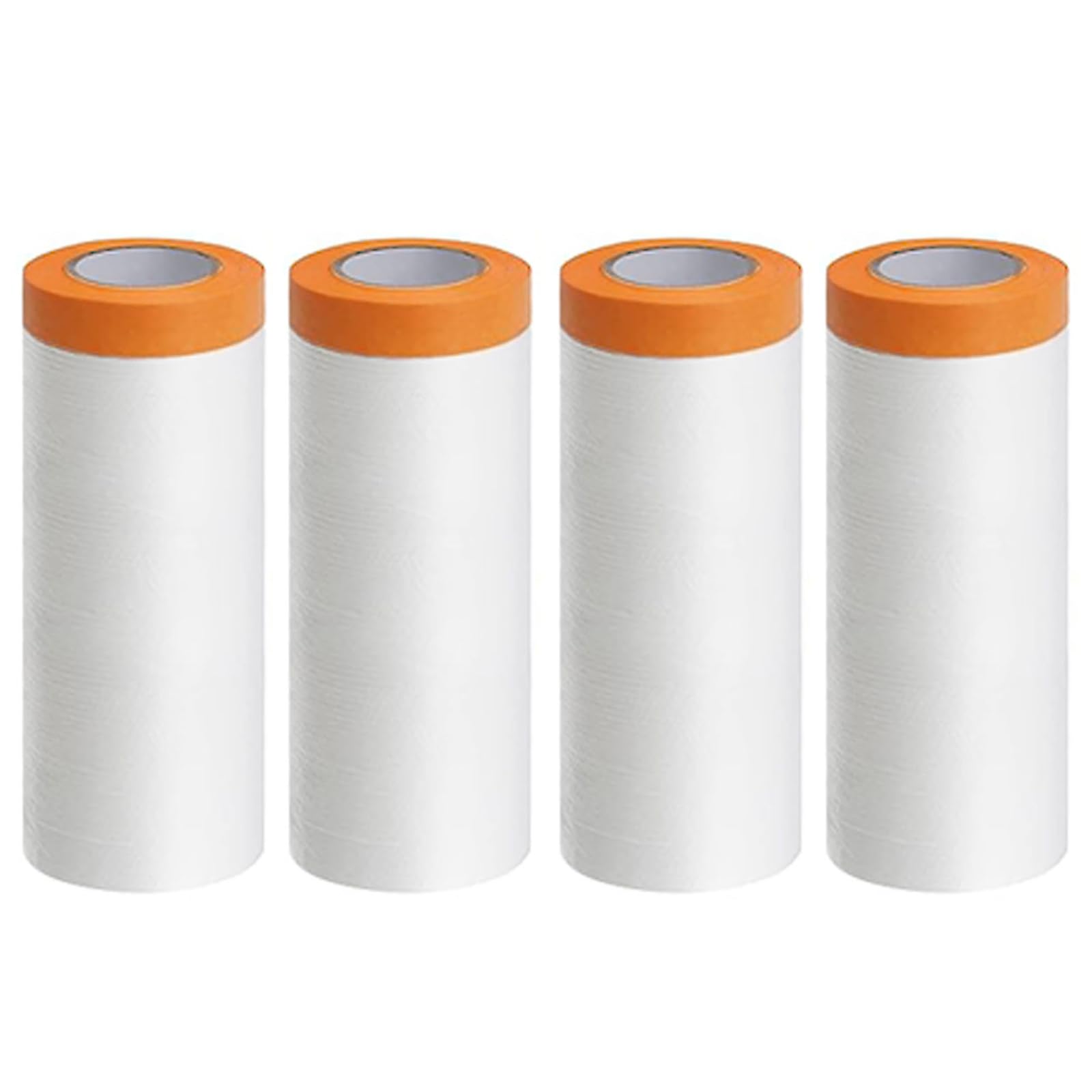 Abdeckfolie, Staubschutzfolie, Rolle, 4 Rollen, 400 cm x 20 m, selbstklebende Lackier-Abdeckfolie, staubdichte Abdeckfolie, wasserdichte Abschirmung, Abdecktuch für Möbel, Schränke, Autolackierung