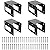 Hlsicnalm Outdoor Fire Wood Racks Heavy Duty Steel Bracket Kit for Outdoor
