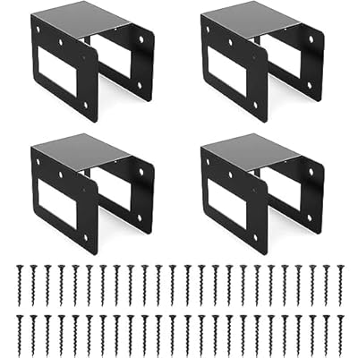 Hlsicnalm Outdoor Fire Wood Racks Heavy Duty Steel Bracket Kit for Outdoor