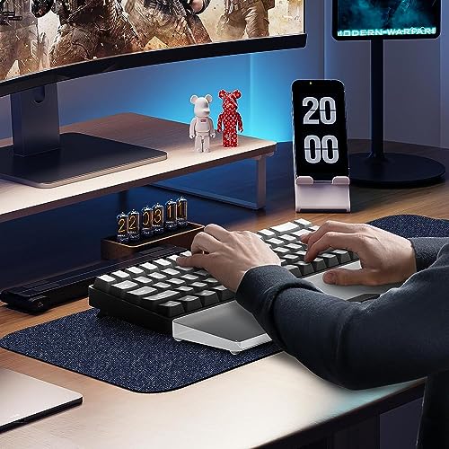 Image of Acrylic Keyboard Wrist Rest-Black 68Key Ergonomic Palm Rest for Computer Keyboard