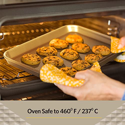 Glad Premium Nonstick Cookie Sheet – Heavy Duty Baking Pan with Raised Diamond Texture, Small - image 3