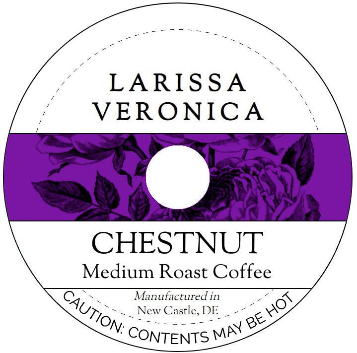 Chestnut Medium Roast Coffee (Single Serve K-Cup Pods) (Gourmet, Naturally Flavored, Whole Coffee Beans) (12 pods, ZIN: 571944)