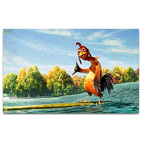 Chicken Flag 3X5FT Meme Tapestry Funny Man Cave Wall Flag for College Dorm Decor, Outdoor, Bedroom...