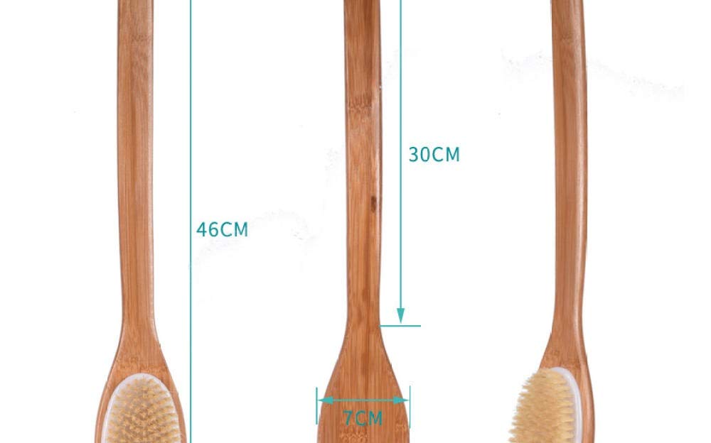 Szczotka pod prysznic Szczotka do kąpieli Szczotka do kąpieli naturalna Szczotka do kąpieli do masażu Szczotka do masażu ciała z długiej drewnianej szczotki pod prysznic Szczotki do ciała po
