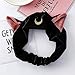 Produktbild xiaohan modisches Sailor Moon Artemis inspiriertes Haarband, süße Katze, Kosmetik-/Duschhaarband, Schwarz