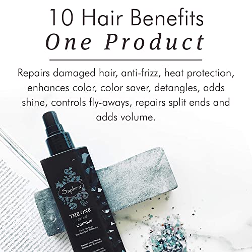 Saphira Hair Extensions Support Group Set | Daily Supplement, Leave-On Spray & Moisturizing Shampoo | Supports Strong Hair And Roots For Hair Extensions | #TOP1