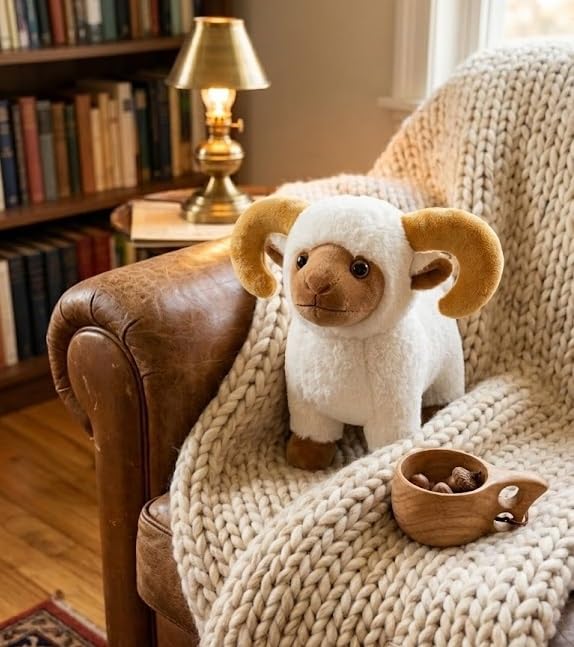 Image of HUG 'n' FEEL SOFT TOYS Sheep Plush Soft Toy 25 CM for Kids Girls Boys