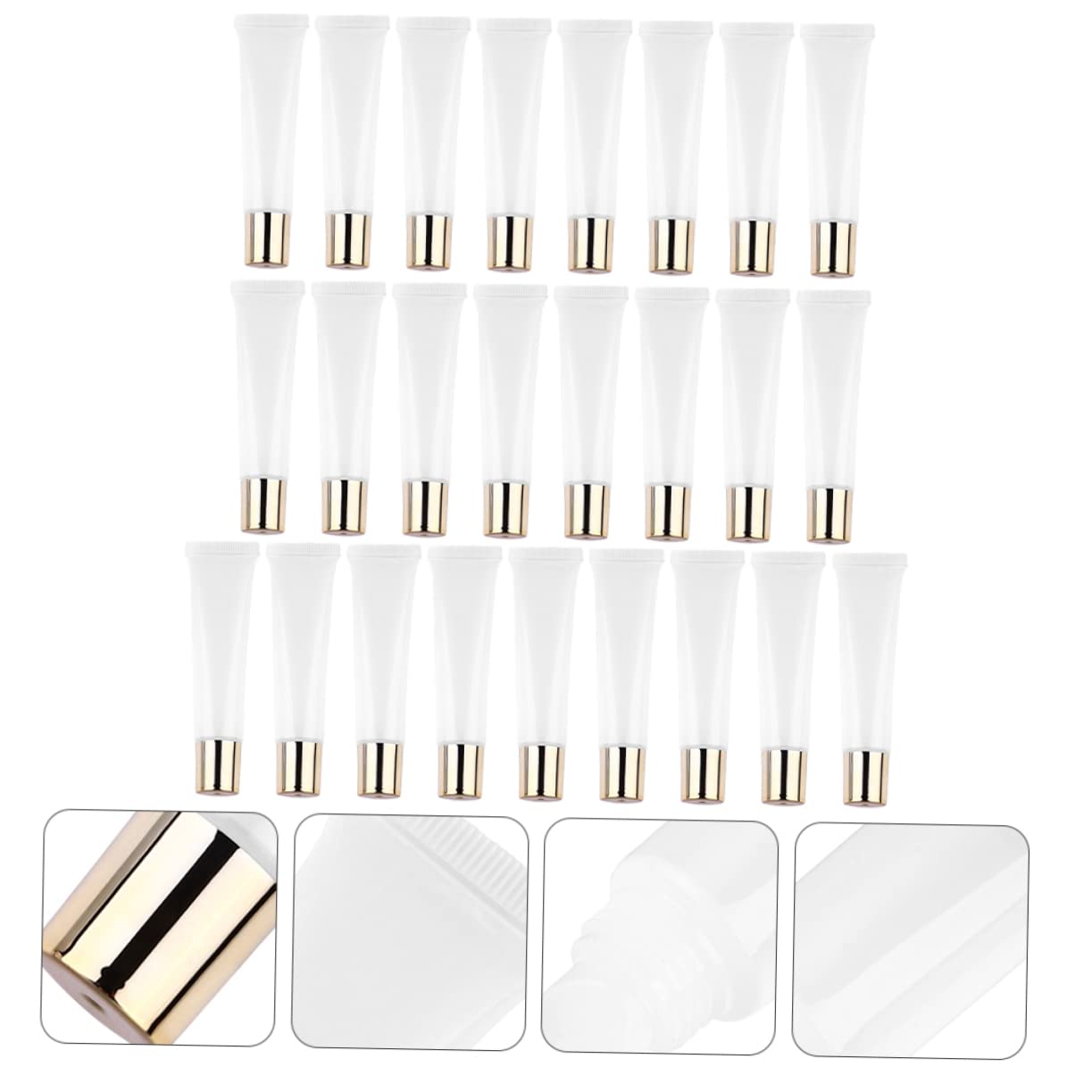 50 pezzi di lucidalabbra, per labbra, per labbra, per le labbra, fai da te, trasparente per labbra fai da te, in plastica, per labbra