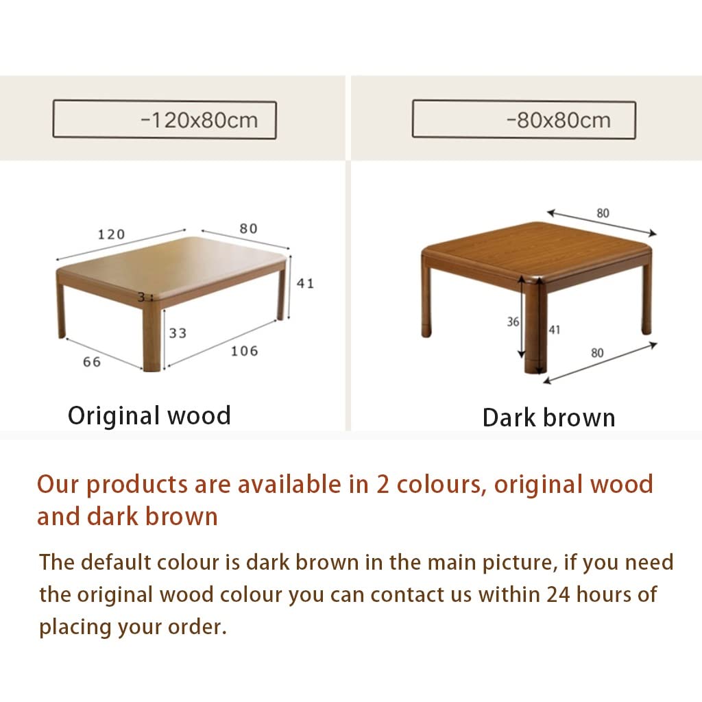 Amazon.com: Kotatsu Heating Table 80cm Square Winter Tatami Coffee