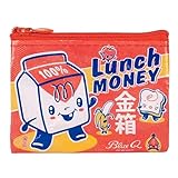 Blue Q Coin Purse – Cute Coin Pouch for Men and Women, Small Wallet Keychain Organizer, Zipper Bag for Coins, Gift Cards & Earbuds, Mini Card Holder, Compact Zip Wallet, 3