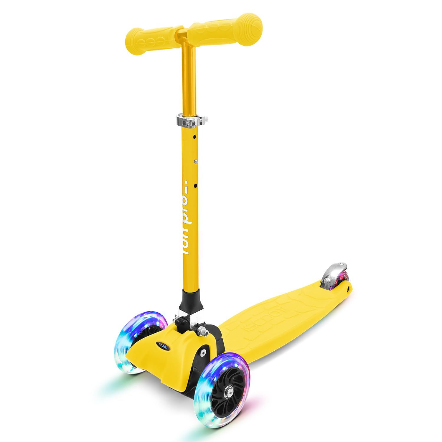 fun pro One Scooter – The Premium Safe Kids Scooter with LED Wheels – Foldable – Ages 2 and Up (Scooter) – TüV Certified