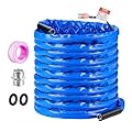 VEVOR 100ft Heated Water Hose for RV, Heated Drinking Water Hose with Corrugated Cover Antifreeze to -45°F, Automatic Self-regulating, 5/8" I.D. with 3/4" GHT Adapter, Lead and BPA Free
