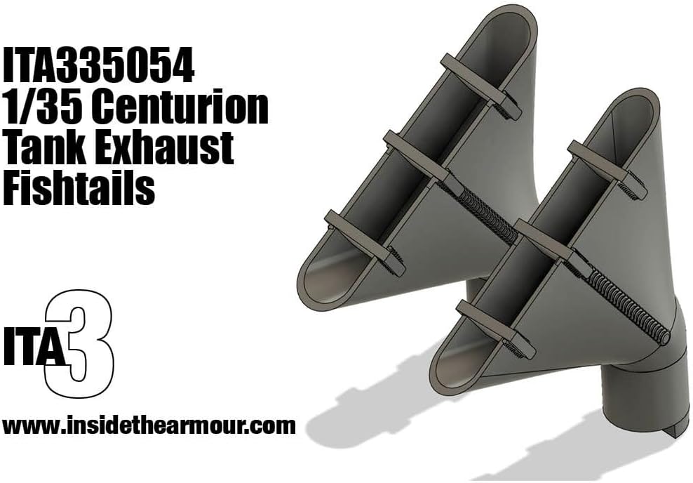 Inside the Armor ITA335054 1/35 Centurion Tank Fishtail exhausts AFV Club Dummy resun kit/Replica