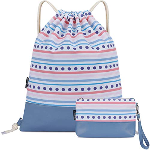 LIVACASA Mochila con cordón Maquillaje  de Cuerdas Niños Bolsos de Embrague Costuras